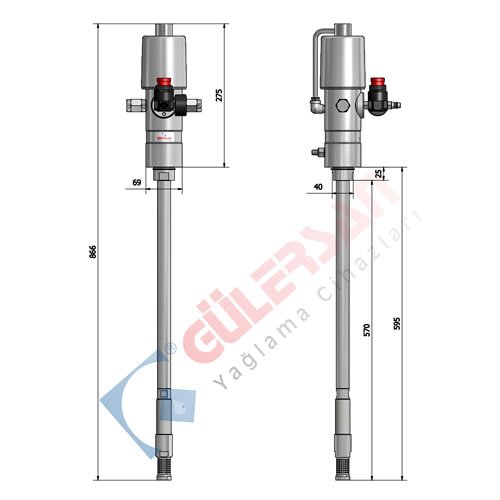 Gülersan 2330N 30 Kg 70/1 Kovasız Pompa