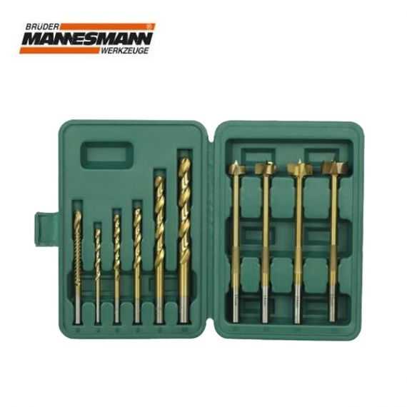 Mannesmann 54310 Matkap Freze Uç Seti, 10 Parça