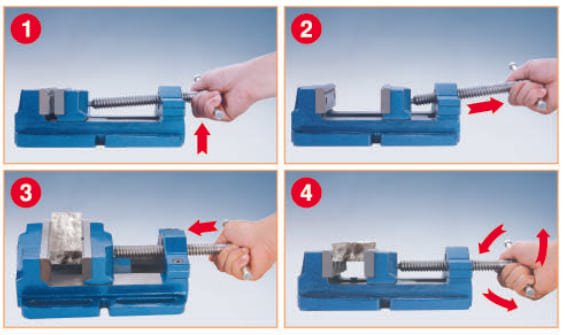 Kanca 125mm Hızlı Açılır Matkap Mengene