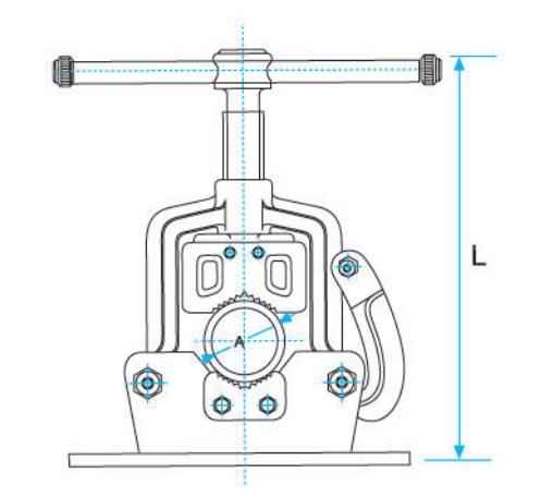 Kanca 125mm Ayaklı Demirci Mengene